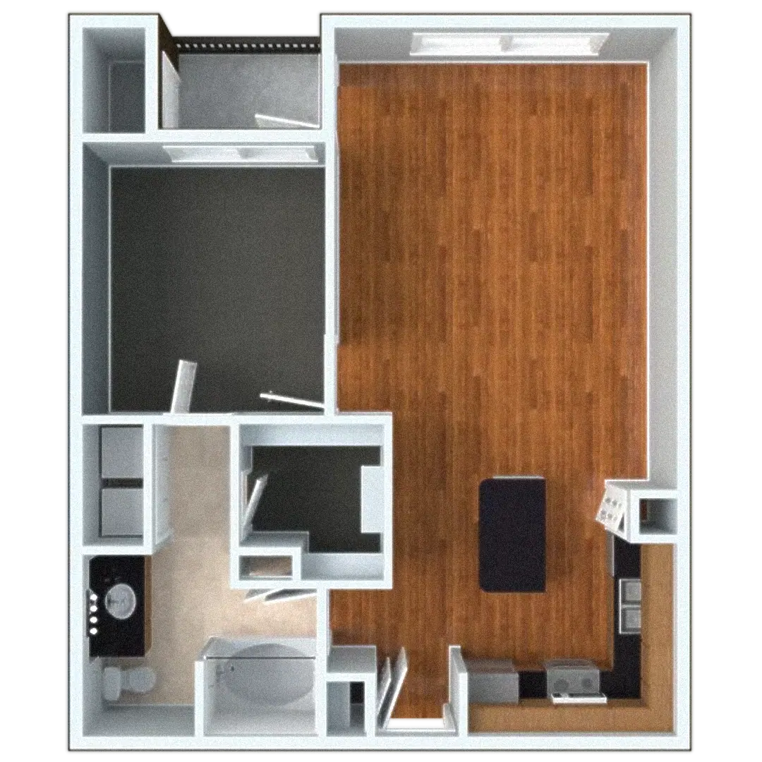 A3 - 1 Bed / 1 Bath - 882 sq. ft - Starting at $1,345