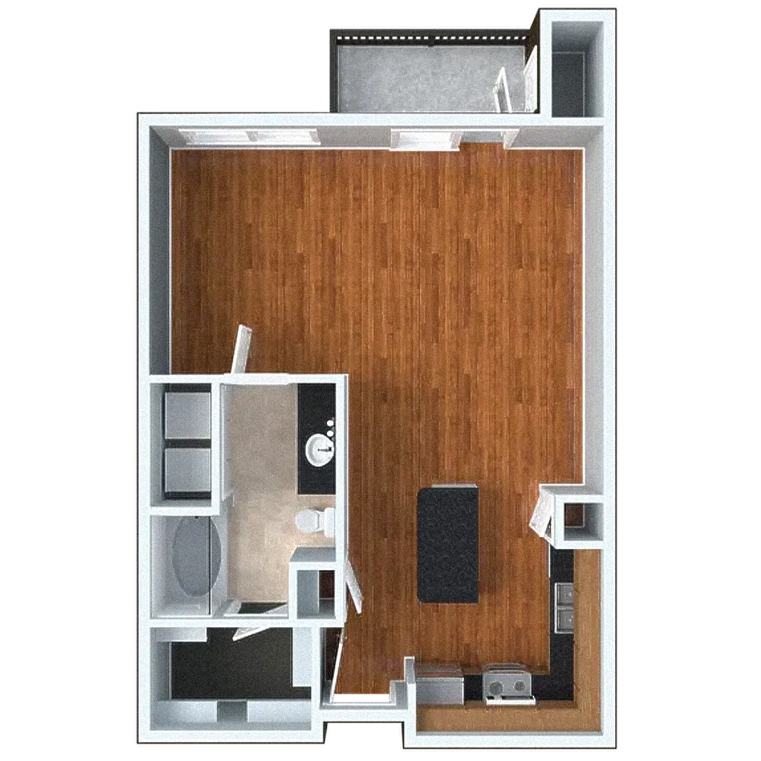Studio / 1 Bath - 665 sq. ft - Starting at $1,200